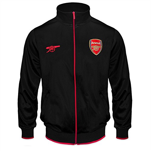 Arsenal FC Official Gift Boys Retro Track Top Jacket Black 8-9 Years MB