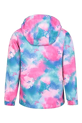 Mountain Warehouse Atom 3-in-1 Kids Waterproof Jacket - Taped Seams Rain Jacket, Detachable Hood, Stretch Cuffs, Microfleece, Antipill -Best for Spring Summer Blue Twilight 13 Years