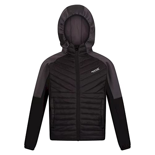 Regatta Childrens/Kids Kielder Hybrid VI Jacket (7-8 Years) (Black/Dark Grey)