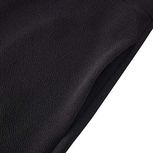 Casual Dress for Girls 9-10yrs Black Round Neck Casual Party Dresses with 2 Side Pockets Cute Sundress for Kids