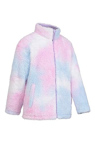 Mountain Warehouse Rainbow Cosy Kids Fleece - Full Zip Childrens Top, Lightweight, Warm & Cosy Girls & Boys Sweater, Front Pockets - Best for Spring Summer Light Pink 9-10 Years