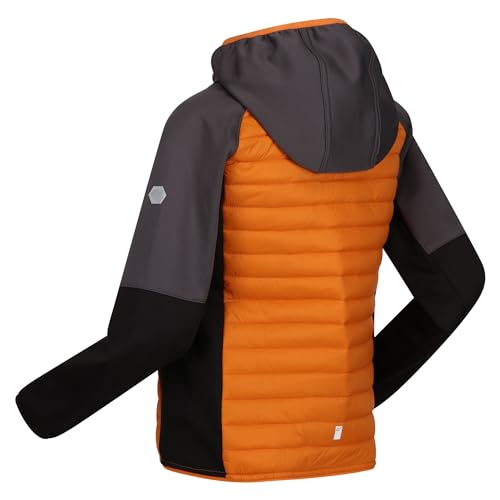 Regatta Childrens/Kids Kielder Hybrid VI Jacket (7-8 Years) (Black/Dark Grey)