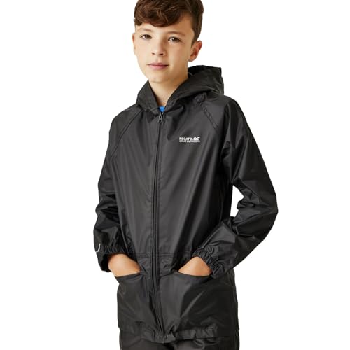 Regatta Kids Stormbreaker Waterproof Shell Jacket - Black