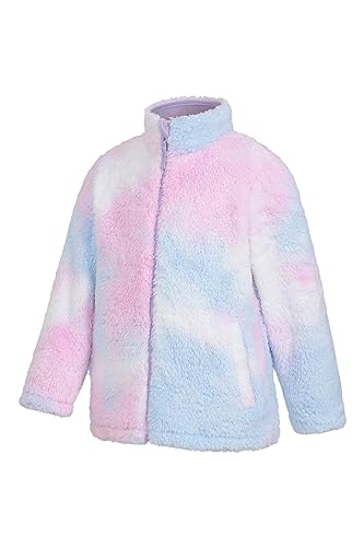 Mountain Warehouse Rainbow Cosy Kids Fleece - Full Zip Childrens Top, Lightweight, Warm & Cosy Girls & Boys Sweater, Front Pockets - Best for Spring Summer Light Pink 9-10 Years