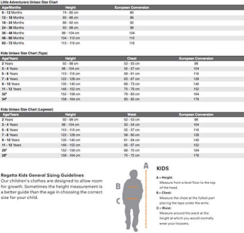 Regatta Kids King II Lightweight Fleece Jacket - Oxford Blue - 11-12 Yrs