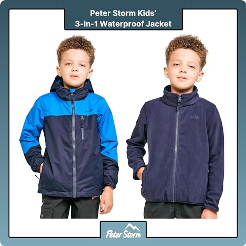 Peter Storm Kids' 3-in-1 Waterproof Jacket with Fleece