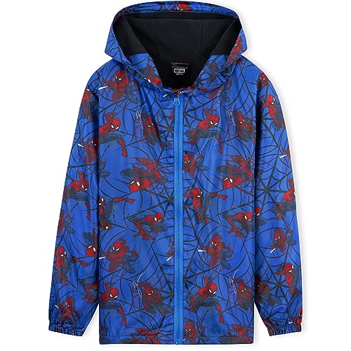 Marvel Boys Avengers Spiderman Hooded Jacket - Blue