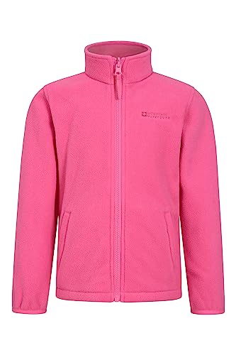 Mountain Warehouse Lightning 3 in 1 Kids Waterproof Jacket - Taped Seams Triclimate Jacket, Detachable Hood, Inner Fleece Kids Coat - For Walking, Hiking Light Pink 7-8 Years
