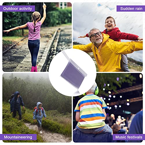 Skyzone Kids Rain Coat for Girls Boys,Portable EVA Raincoat Lightweight Rain Poncho with Hood,Reusable Cute Children Raincoat for Travel Outdoor Climbing Cycling Hiking Camping