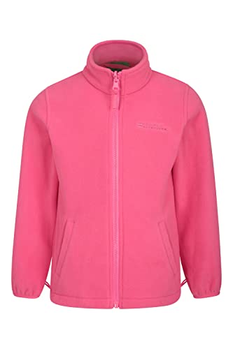 Mountain Warehouse Lightning 3 in 1 Kids Waterproof Jacket - Taped Seams Triclimate Jacket, Detachable Hood, Inner Fleece Kids Coat - For Walking, Hiking Light Pink 7-8 Years