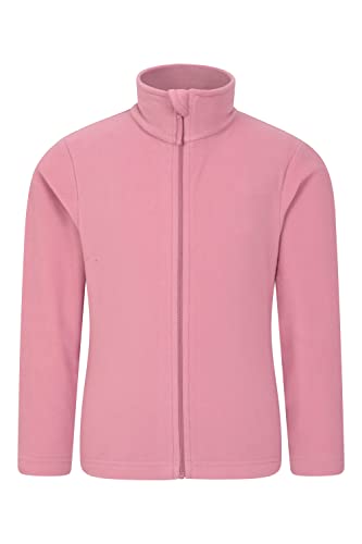 Pink Kids Full-Zip Fleece for Outdoor Adventures