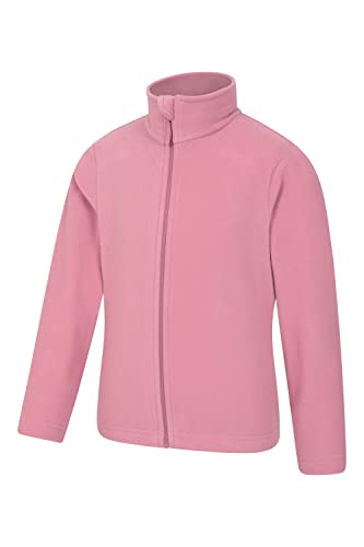 Pink Kids Full-Zip Fleece for Outdoor Adventures