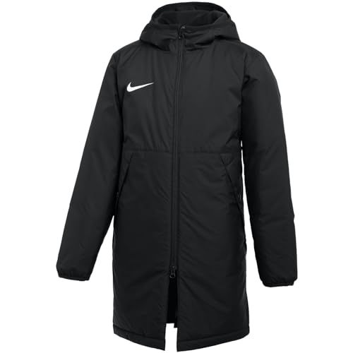 NIKE Kids Winter Jacket, Black/White, 13-15 Years