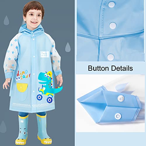Cartoon Dinosaur Kids Raincoats, L Size