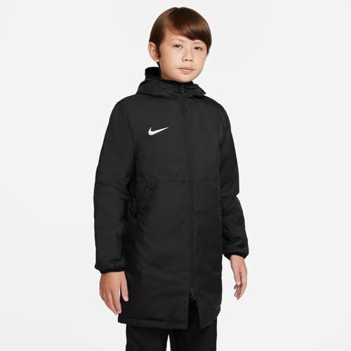 NIKE Unisex Kids Winter Jacket, Black/White, 13-15 Years
