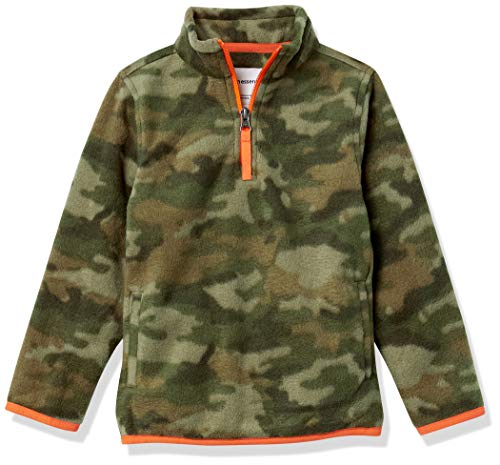 Boys' Polar Fleece Jacket, Green Camo, 5 Years