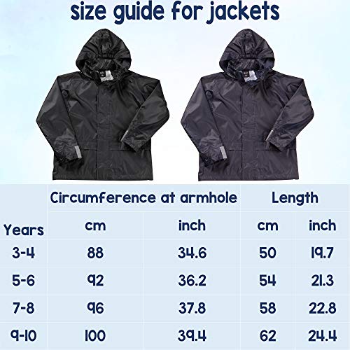 Navy Waterproof Suit Jacket & Trousers Set - Kids