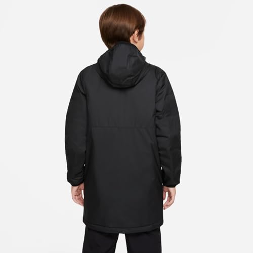 NIKE Unisex Kids Winter Jacket, Black/White, 13-15 Years