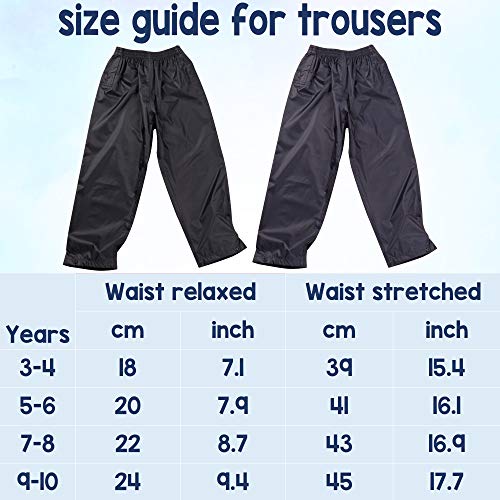 Navy Waterproof Suit Jacket & Trousers Set - Kids