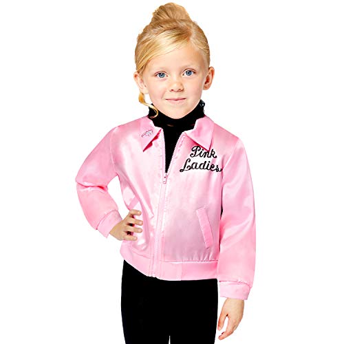Pink Ladies Jacket for Girls (10-12yr) - Grease