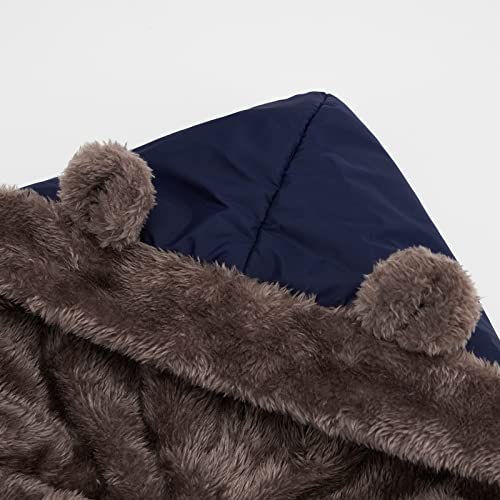 Kids Winter Coats with Hood Lambs Down With Cap And Ears For Boys And Girls Warm Thick Jackets Winter Clothes Windproof Outwear 2-7 Years