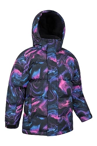 Water-resistant Kids Snow Jacket - Hooded, Adjustable - 9-10 Years