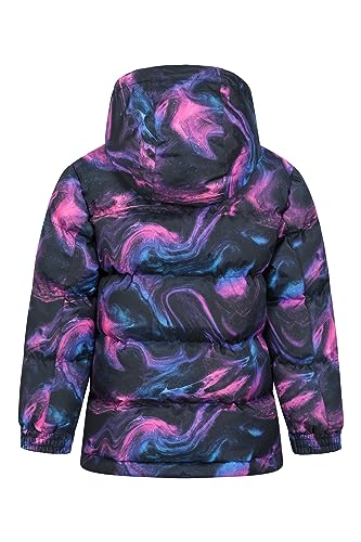 Water-resistant Kids Snow Jacket - Hooded, Adjustable - 9-10 Years