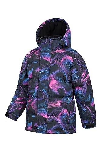 Water-resistant Kids Snow Jacket - Hooded, Adjustable - 9-10 Years