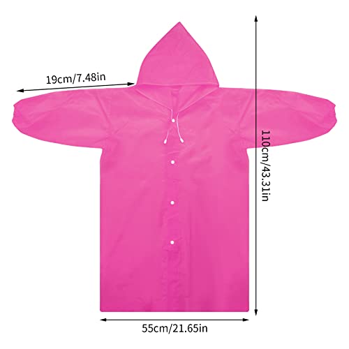 Kids Waterproof Rain Coat with Hood - Pink