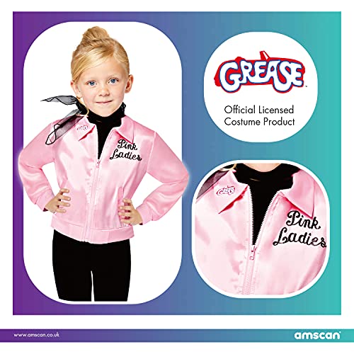 Child Girls Pink Ladies Jacket - Grease Movie
