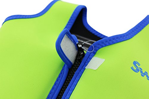 SwimMad Swim Jacket for Kids 3-6 Years (Green/Blue)