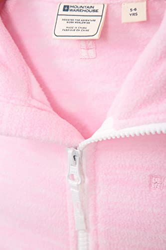 Kids Lightweight Pink Fleece Jacket - Outdoor Essential