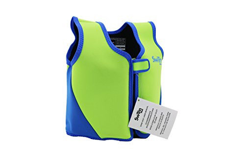 SwimMad Swim Jacket for Kids 3-6 Years (Green/Blue)