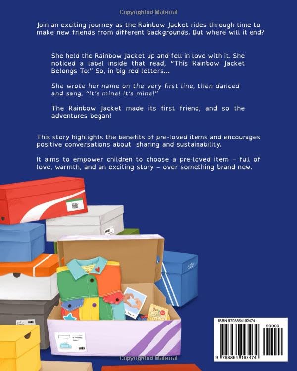 Rainbow Jacket Sparks Conversations on Sharing (Dyslexia font)