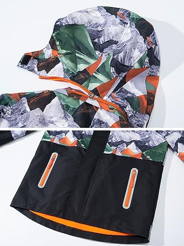 CAMLAKEE Kids Camo Rain Jacket Fleece Lined