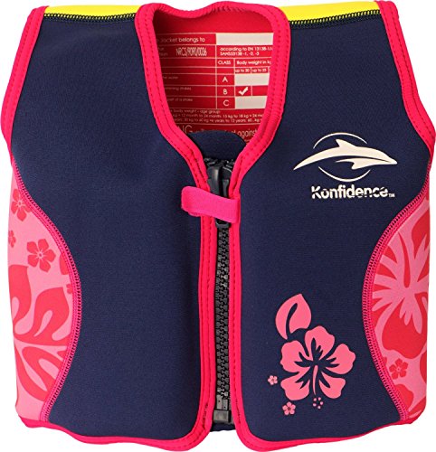 Premium Kids Swim Vest - Konfidence Jacket (Pink, Large)