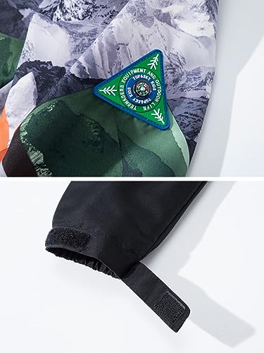 CAMLAKEE Kids Camo Rain Jacket Fleece Lined