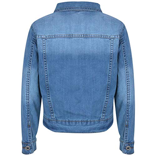 Boys Trendy Faded Denim Jacket - Light Blue