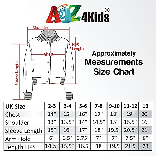 Kids Baseball Jacket: Varsity Style - Royal Blue 7-8