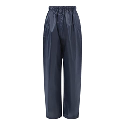 Childrens Waterproof Jacket & Trousers Set 11-12 Years (Navy Blue)