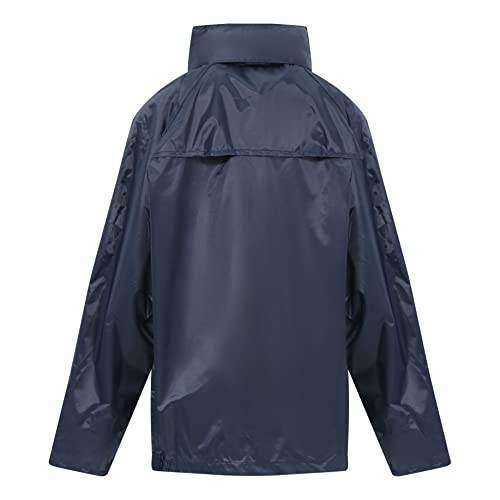 Childrens Waterproof Jacket & Trousers Set 11-12 Years (Navy Blue)