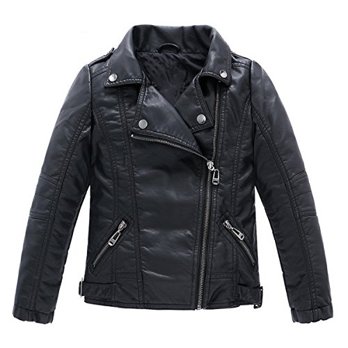 Bebone Boys' Faux Leather Jacket: Children's Motorcycle Coat