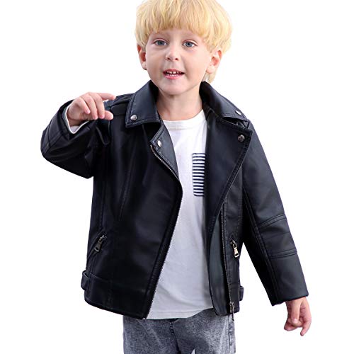 Bebone Boys' Faux Leather Jacket: Children's Motorcycle Coat