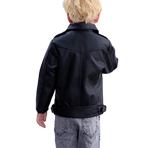 Bebone Boys' Faux Leather Jacket: Children's Motorcycle Coat