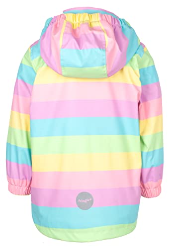 Fringoo Kids Raincoat - Rainbow Stripes - Age 3/4