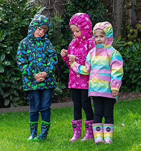 Fringoo Kids Raincoat - Rainbow Stripes - Age 3/4