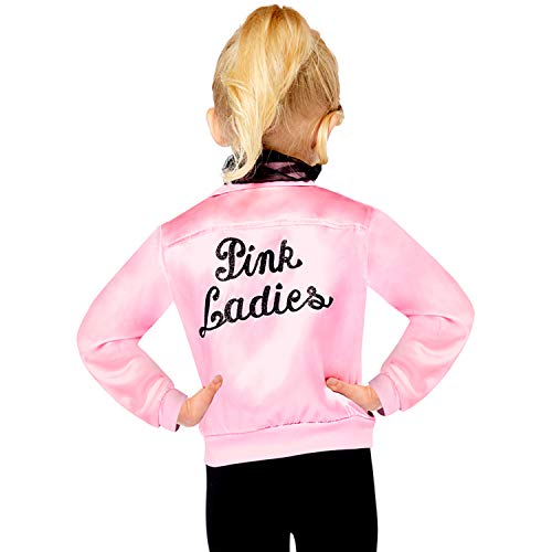 Child Girls Pink Ladies Jacket - Grease Movie