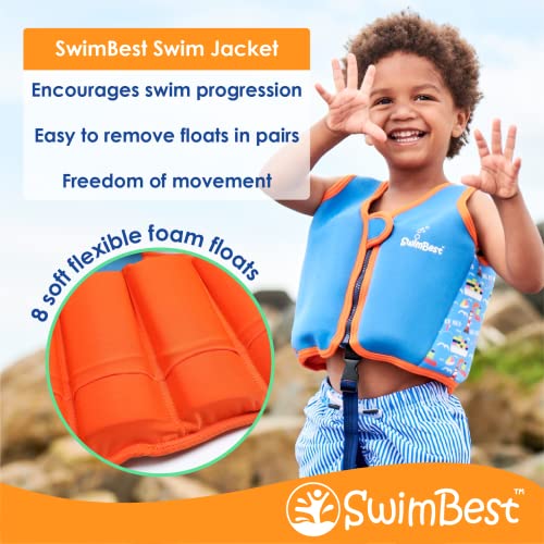 SwimBest Swim Vest - Blue Fish, Large