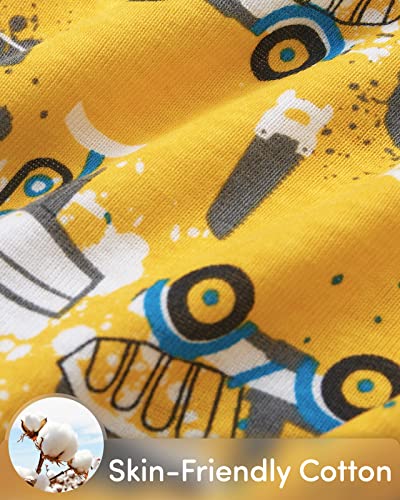 Adorel Boys 12-Pack Cotton Briefs, Dinosaur & Excavator, 7-8Y