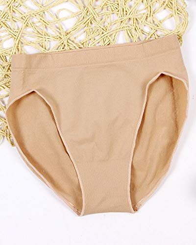 s.lemon Ballet Briefs for Girls Ladies - Nude L